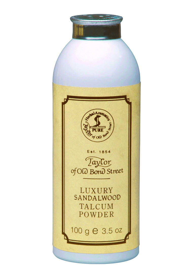 Taylor of Old Bond Street Luxury Sandalwood Talcum Powder sand