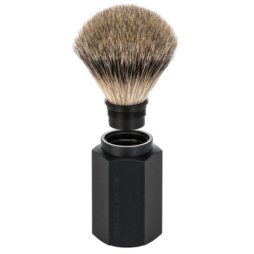 3-tlg. Rasier-Set - HEXAGON graphite