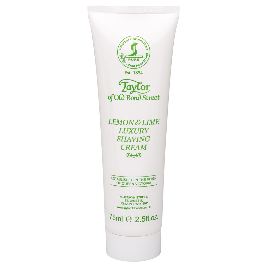 Taylor of Old Bond Street Lemon & Lime Shaving Cream Tube cremeweiß
