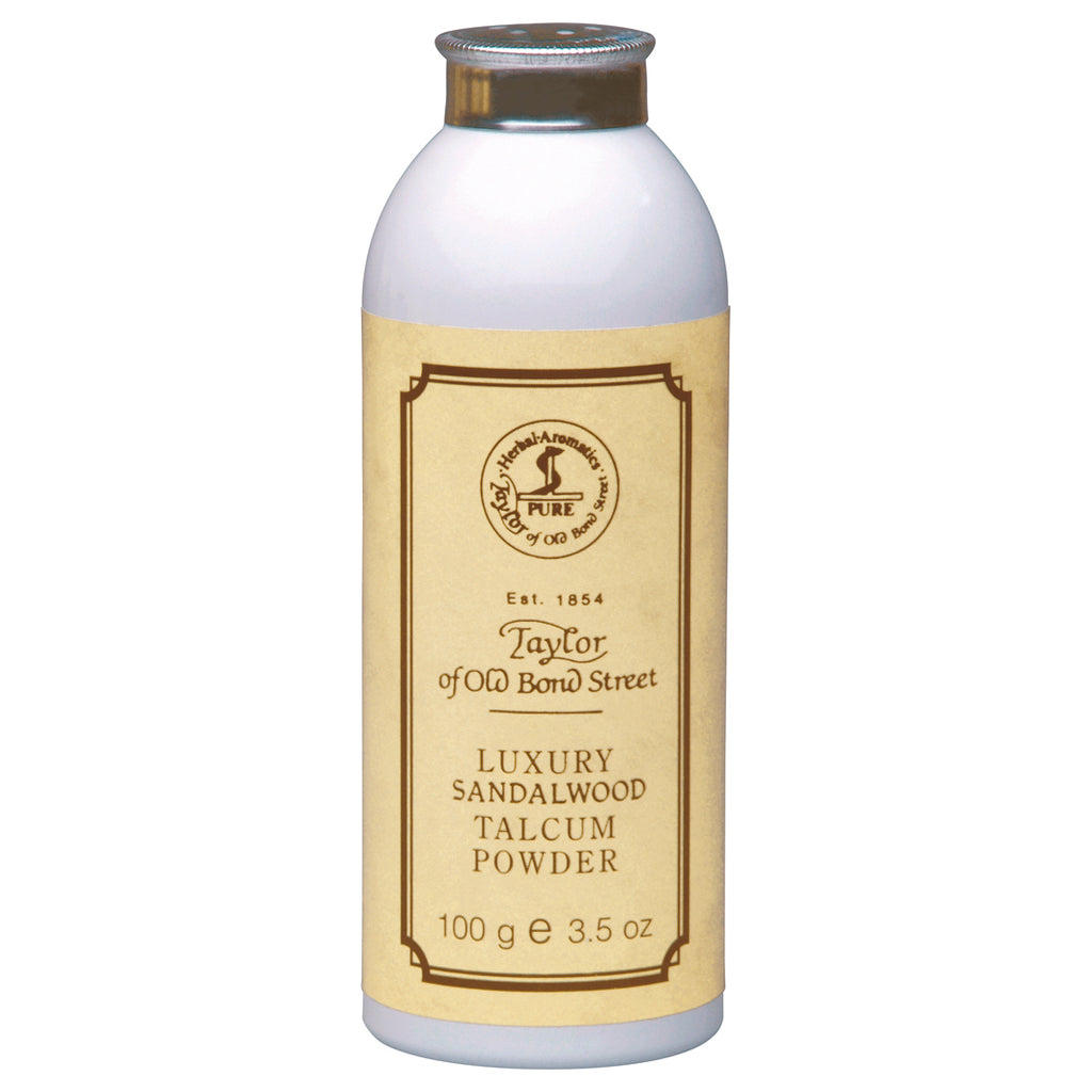 Taylor of Old Bond Street Luxury Sandalwood Talcum Powder sand