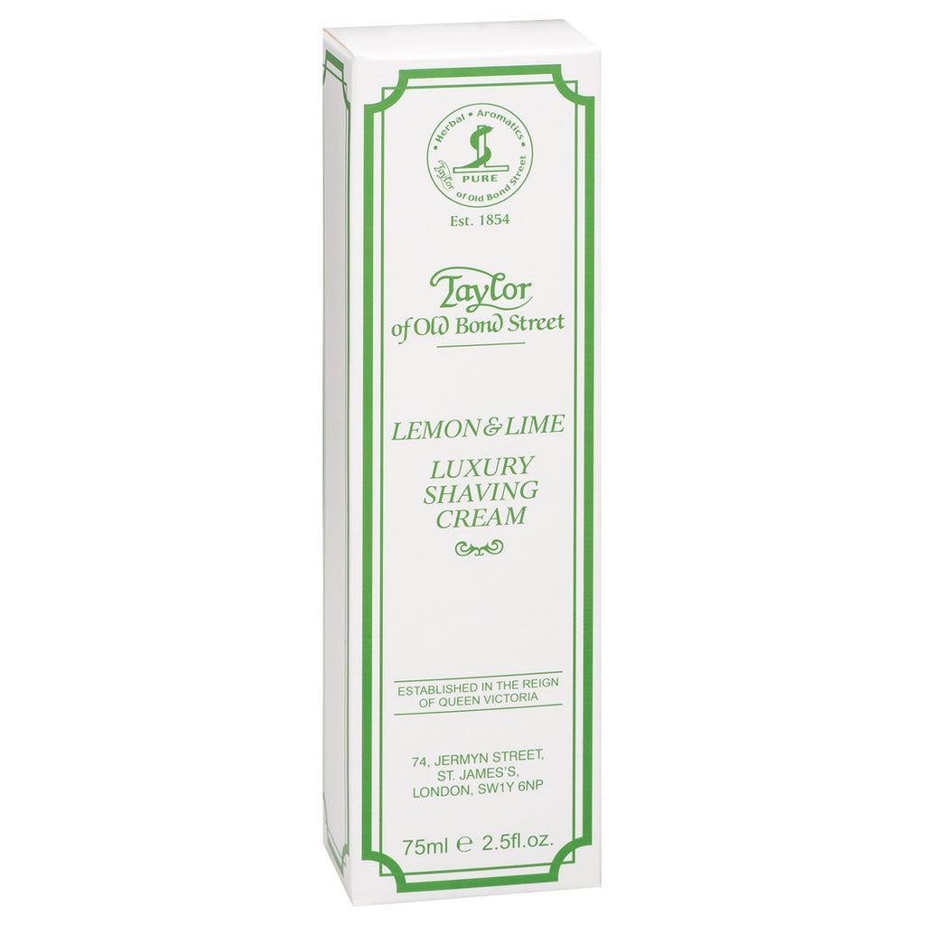 Taylor of Old Bond Street Lemon & Lime Shaving Cream Tube cremeweiß