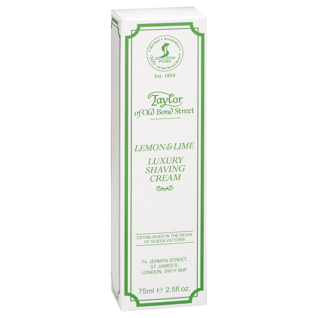 Taylor of Old Bond Street Lemon & Lime Shaving Cream Tube cremeweiß