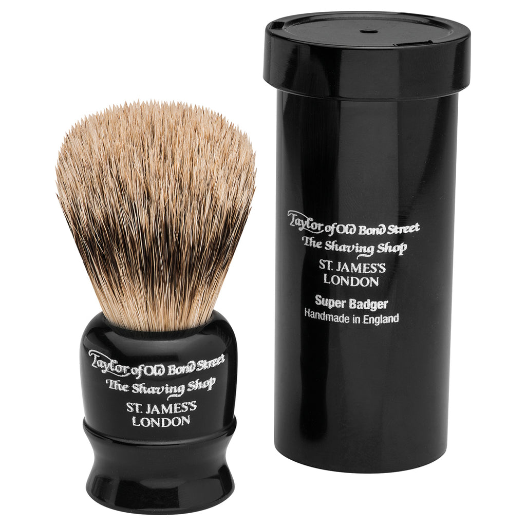 Taylor of Old Bond Street Reisepinsel schwarz, Silberspitz schwarz