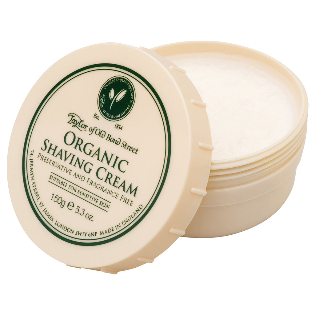Taylor of Old Bond Street Organic Shaving Cream cremeweiß