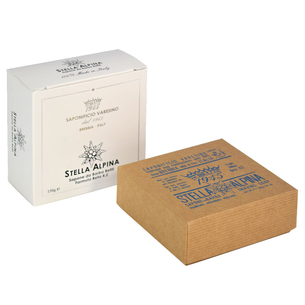 Stella Alpina Shaving Soap Aluminium Jar
