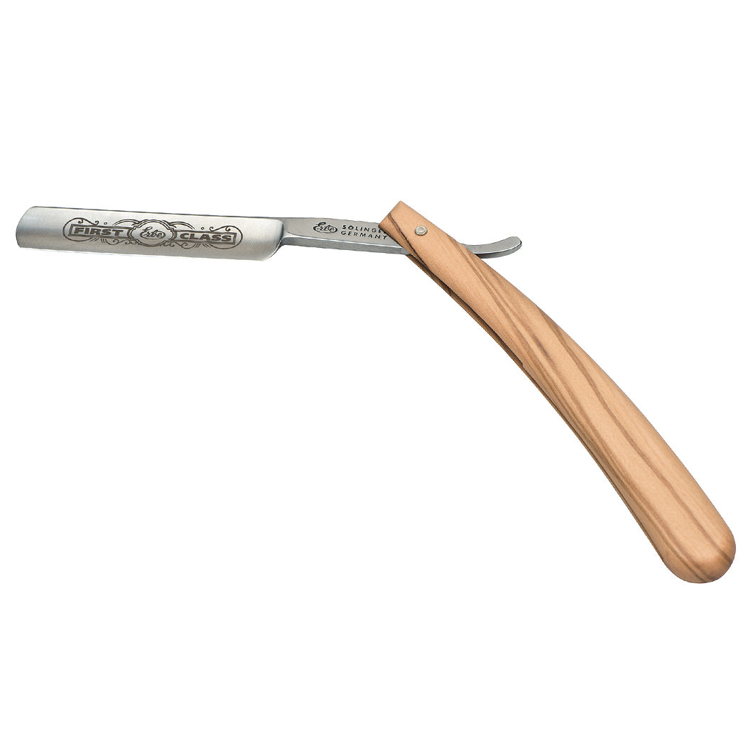 Rasiermesser 4/8" Griffschalen aus Olivenholz