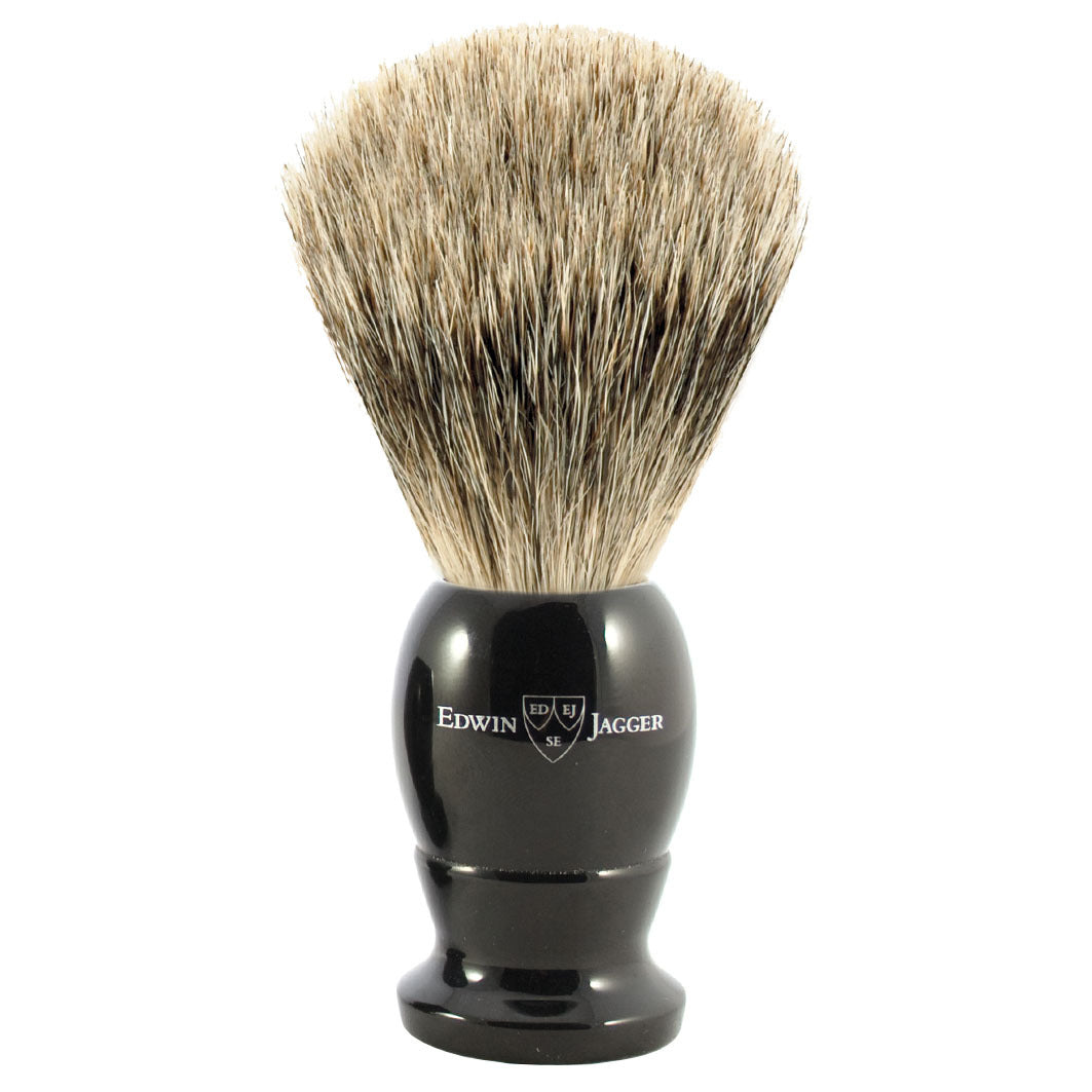 Best Badger Dachshaar Rasierpinsel Griff schwarz