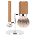 HEXAGON 3-teiliges Rasierset Silvertip Fibre®, Rasierhobel, bronze