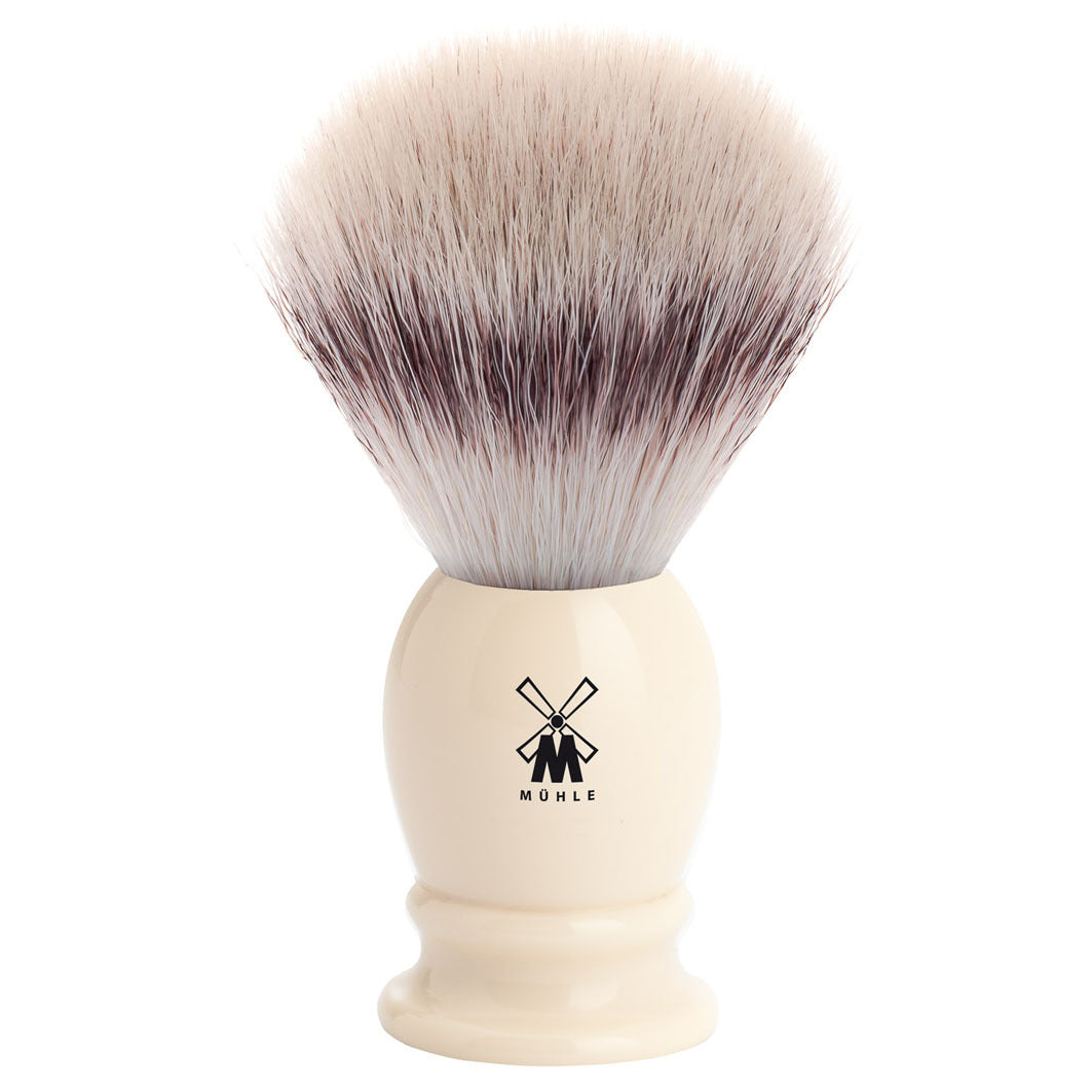 CLASSIC Rasierpinsel, Silvertip Fibre®, Griffmaterial Edelharz Elfenbein