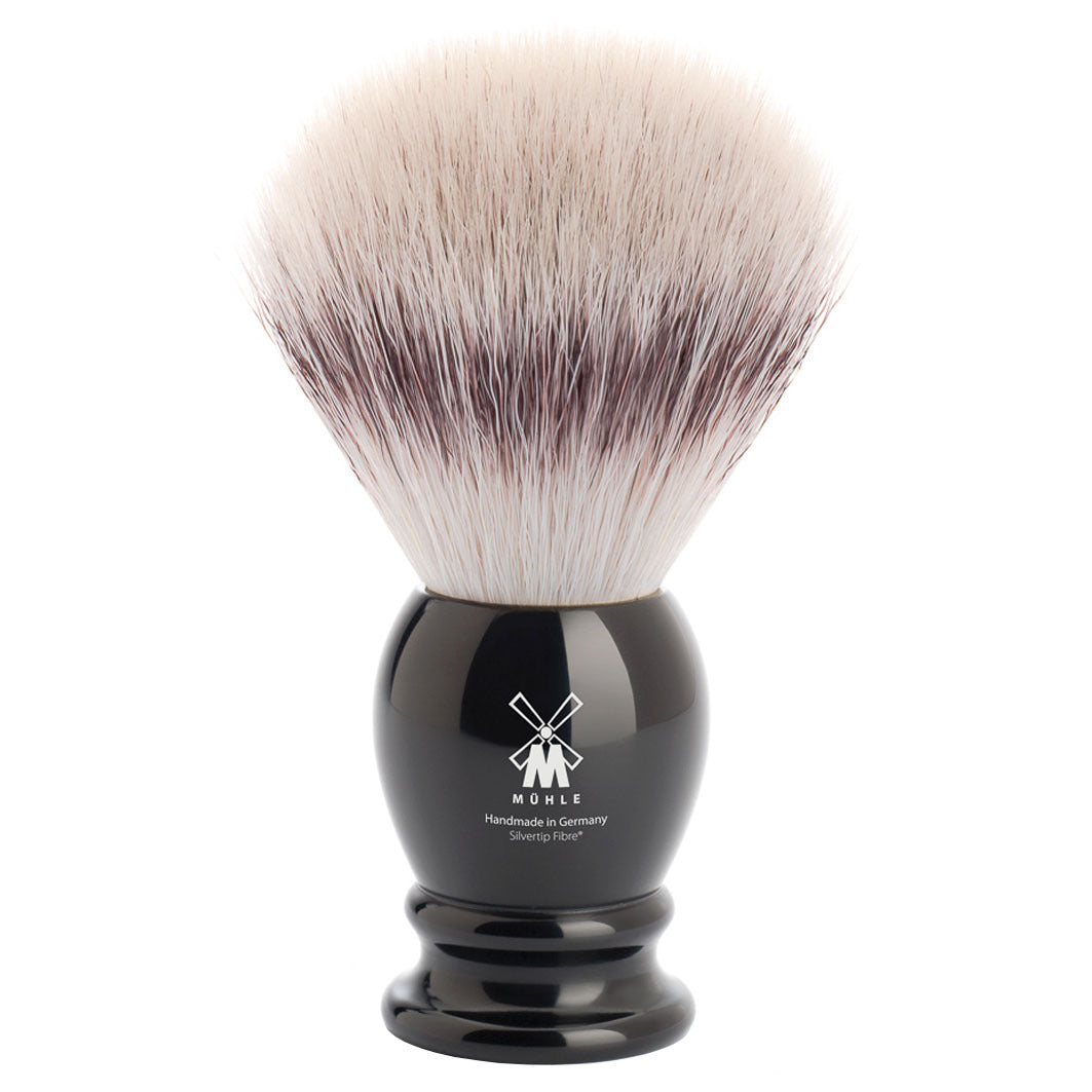 CLASSIC Rasierpinsel, Silvertip Fibre®, Griffmaterial Edelharz schwarz