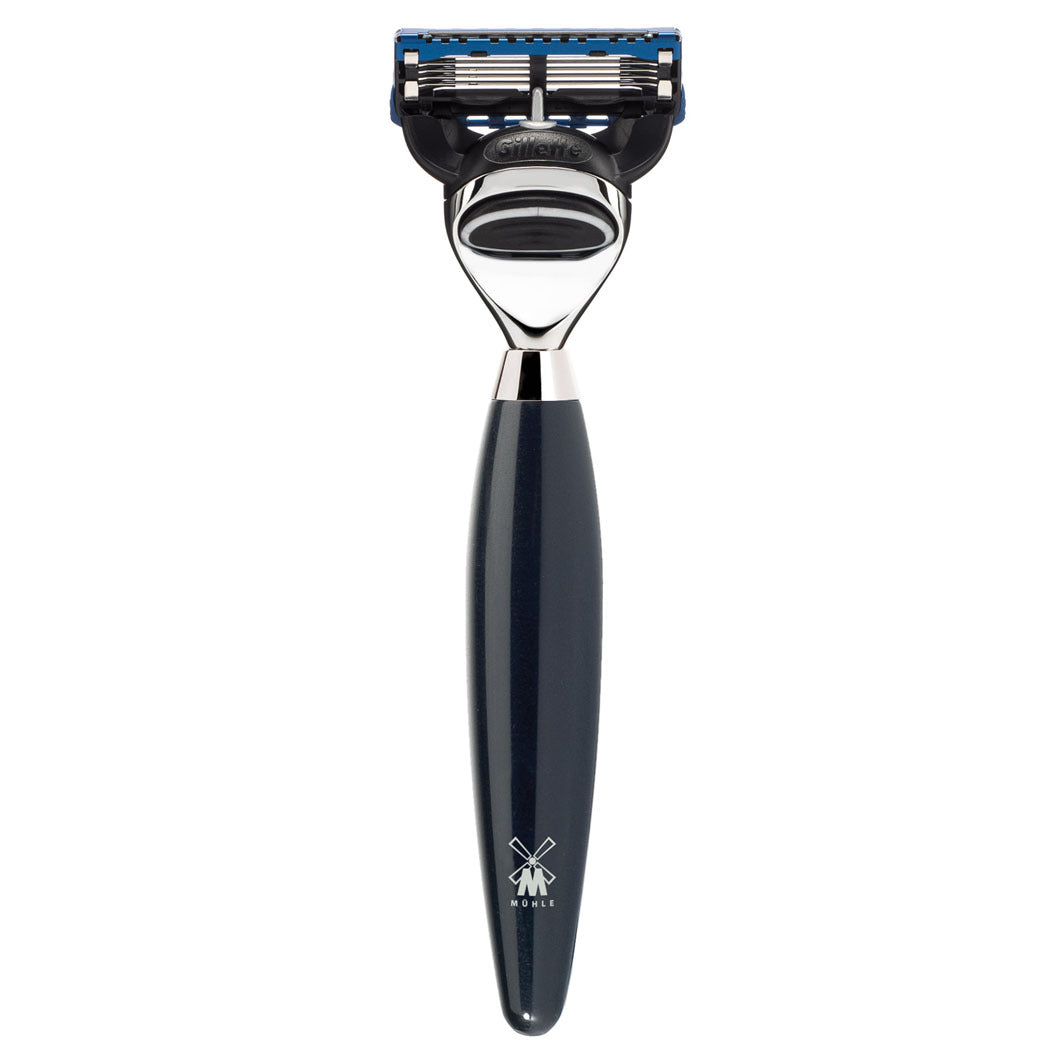 KOSMO 5-Klingen-Rasierer, Gillette® Fusion™, Griffmaterial Edelharz, schwarz