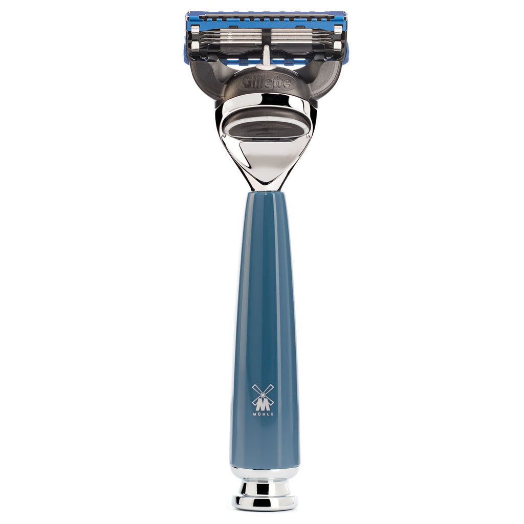 RYTMO 5-Klingen-Rasierer, Gillette® Fusion™, Griffmaterial Edelharz, petrol