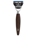KOSMO 5-Klingen-Rasierer, Gillette® Fusion™, Griffmaterial Mooreiche