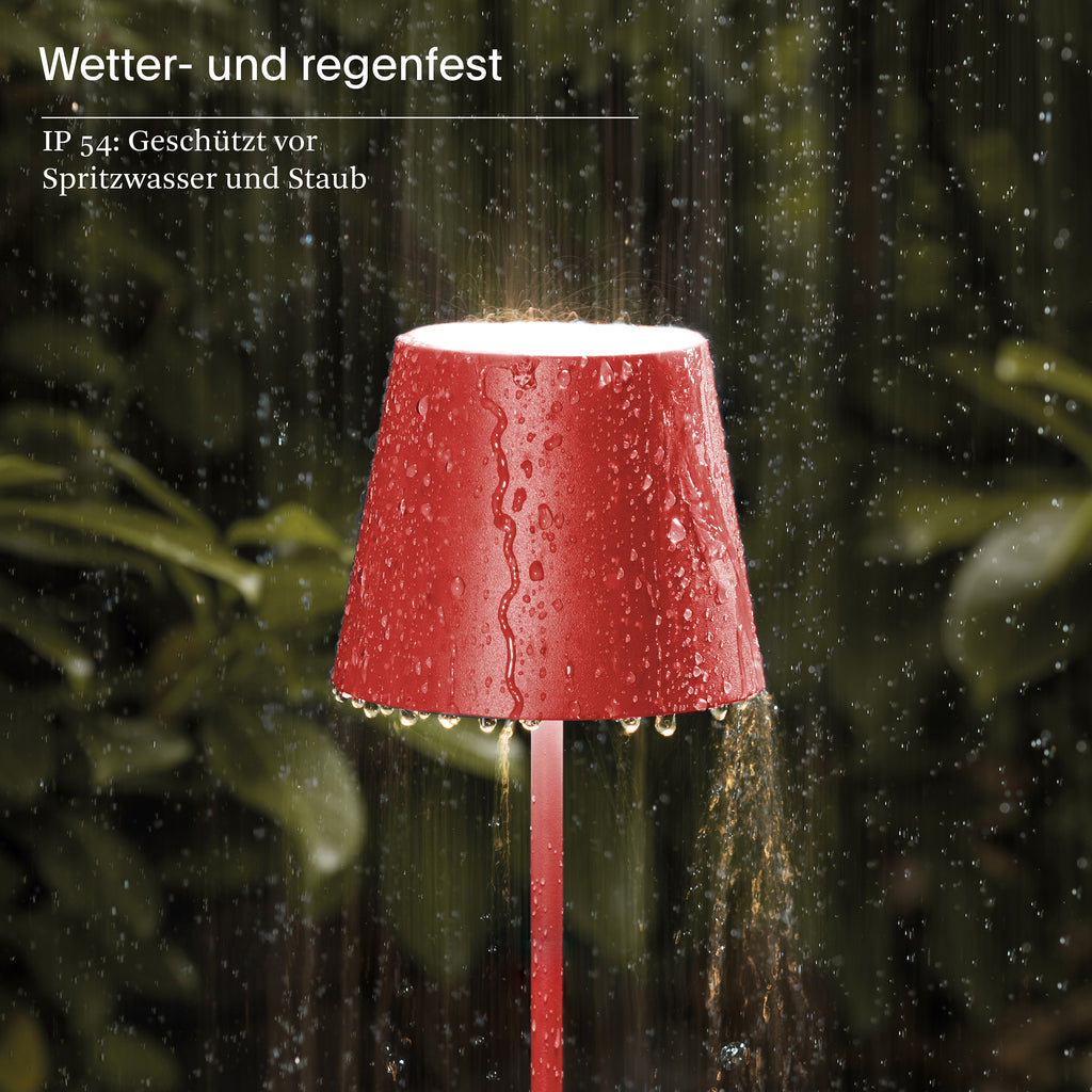 Tischleuchte NUINDIE Feuerrot Rot