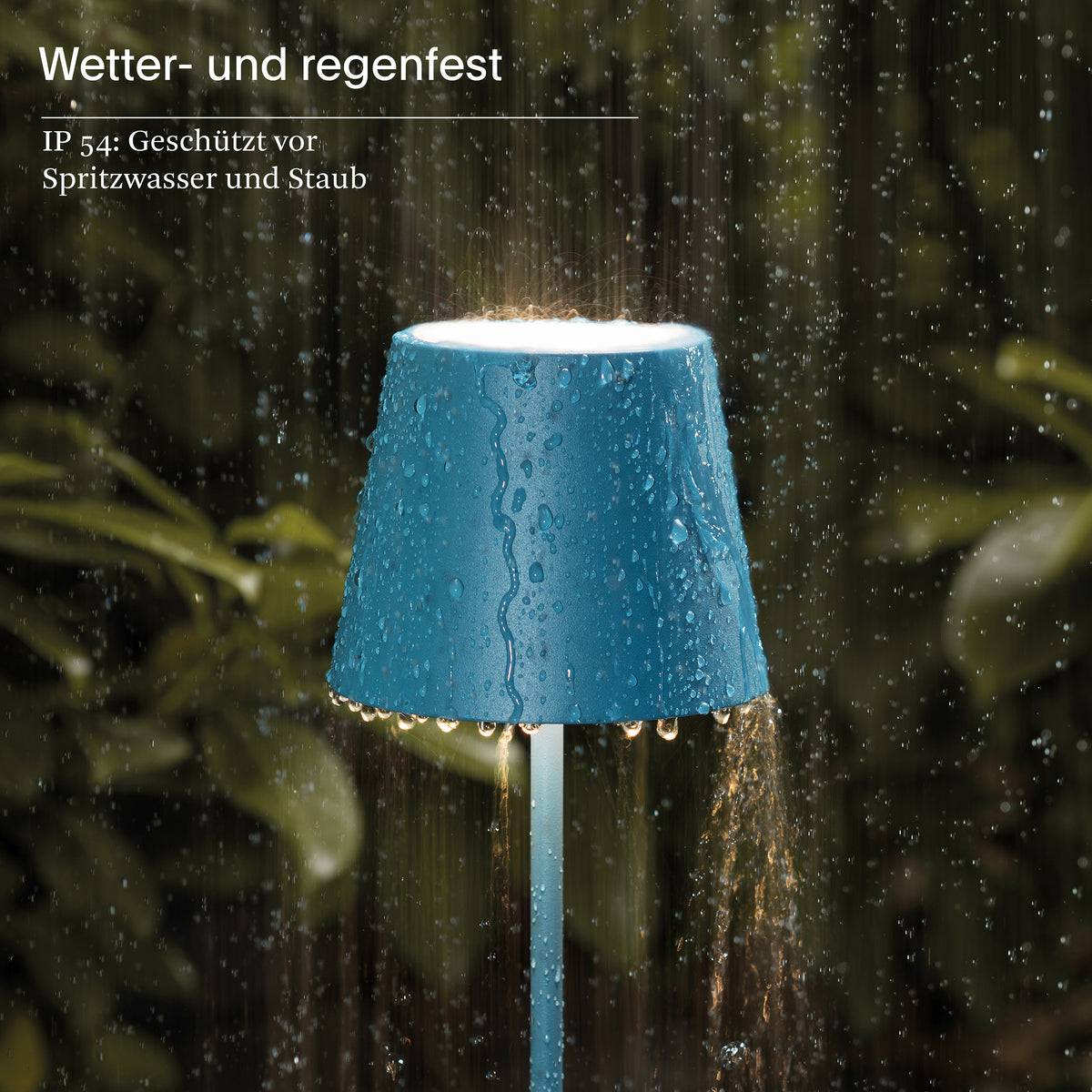 Tischleuchte NUINDIE Delfinblau Blau