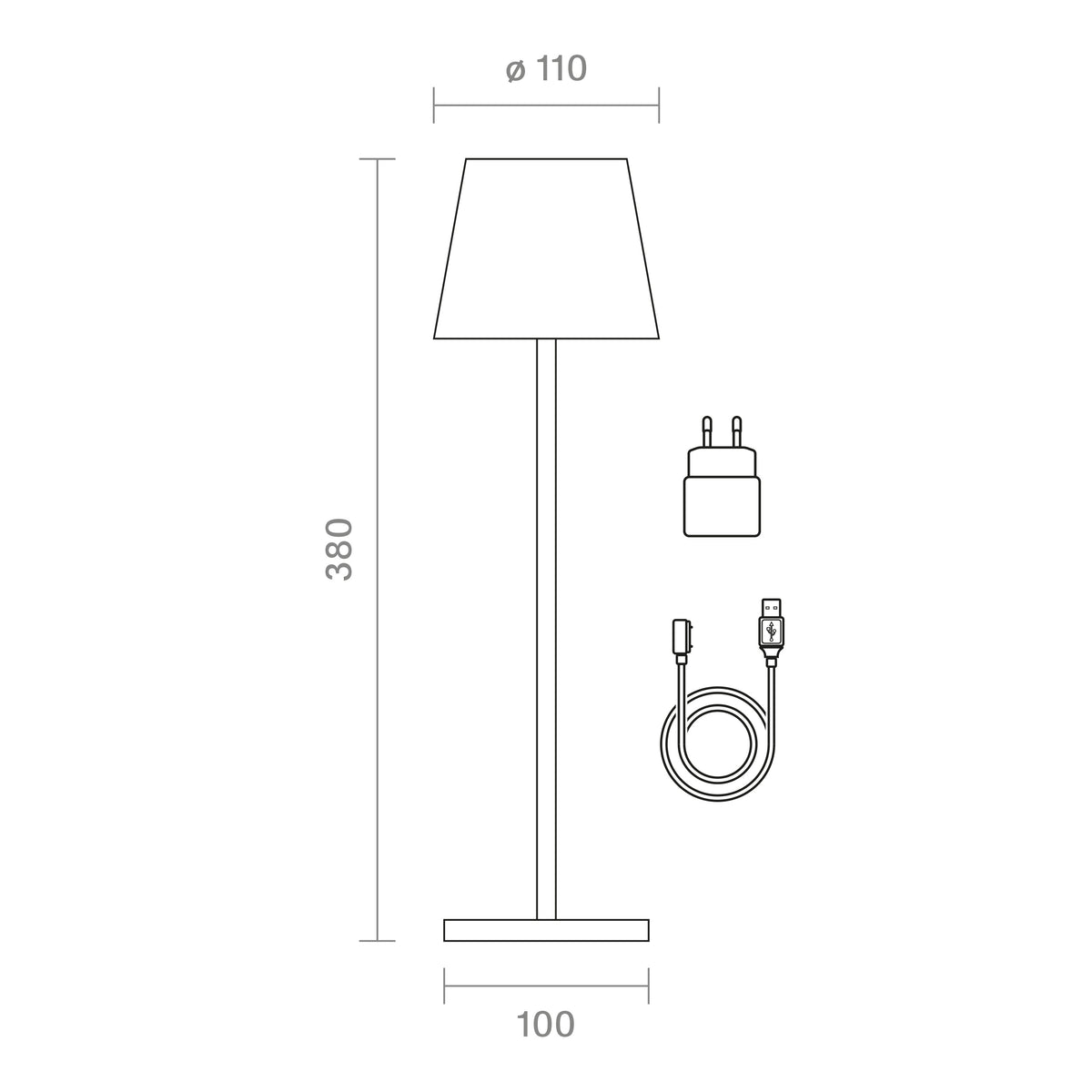 Tischleuchte NUINDIE Dünenbeige Dünenbeige