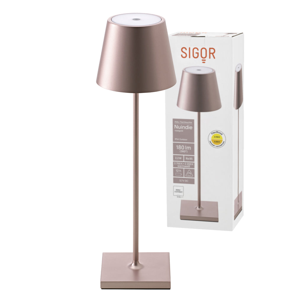 Tischleuchte NUINDIE Rosegold Rosegold