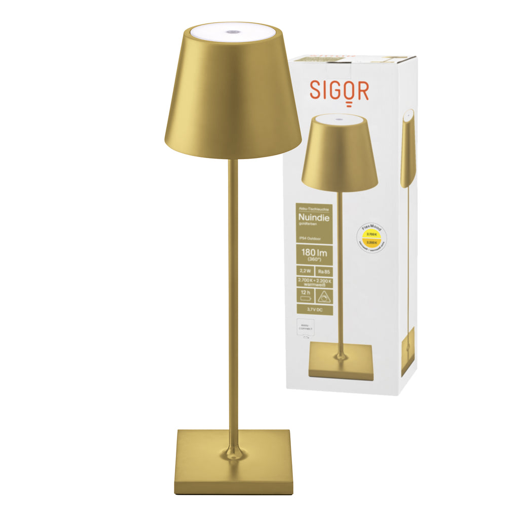 Tischleuchte NUINDIE Goldfarben Gold