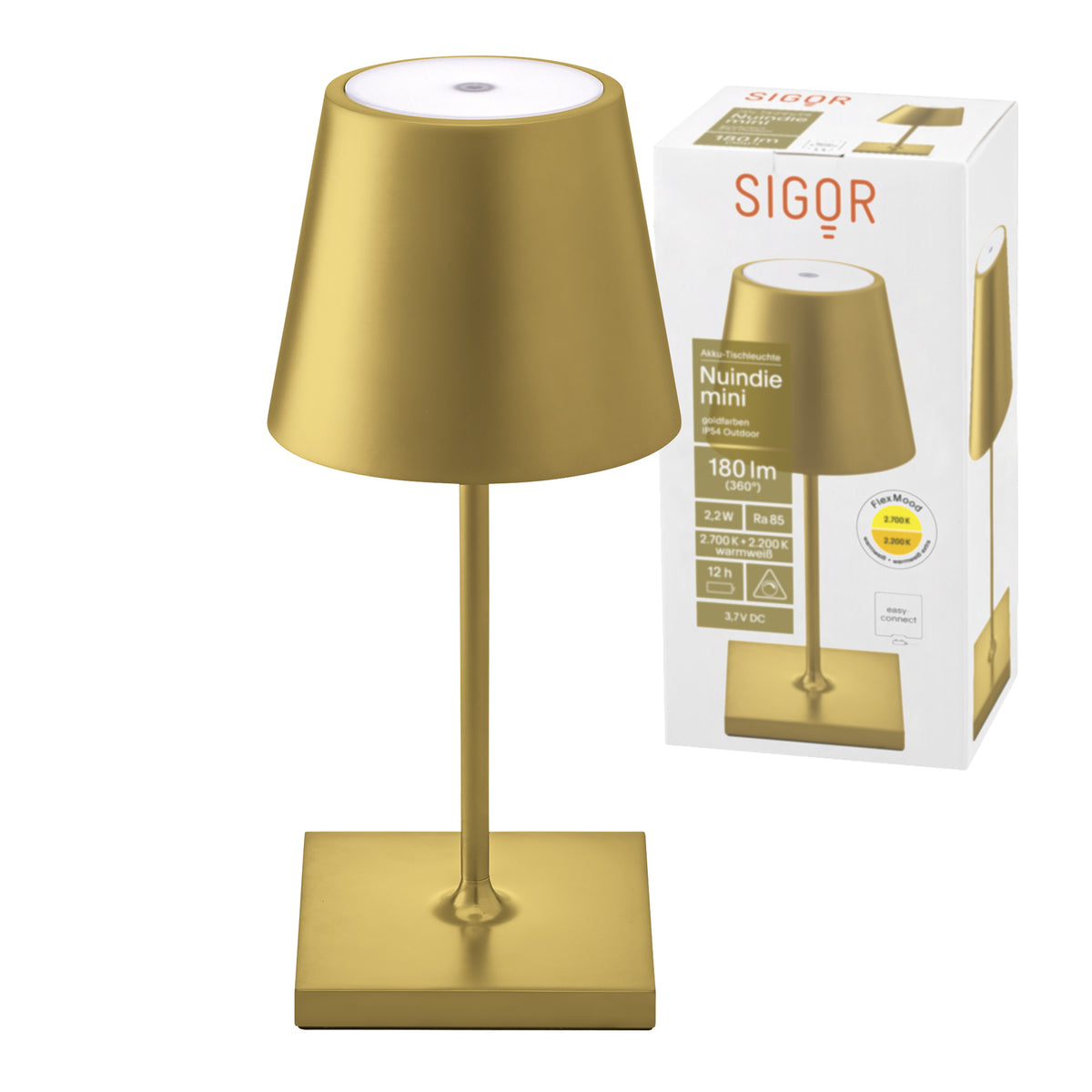 Tischleuchte NUINDIE Mini Goldfarben gold