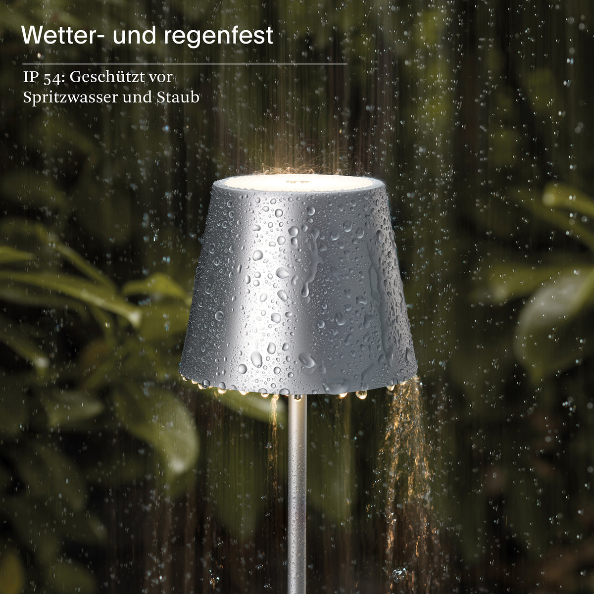 Tischleuchte NUINDIE Silberfarben Silber