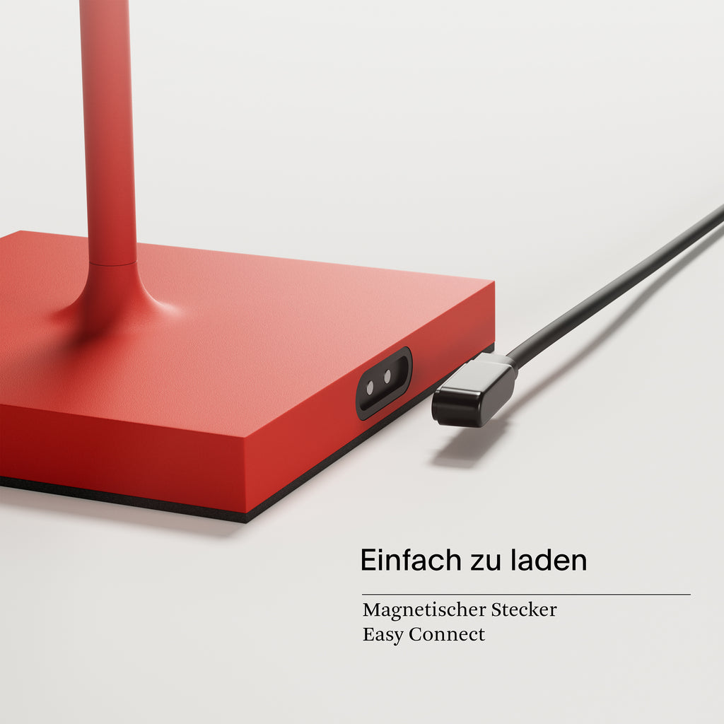 Tischleuchte NUINDIE Mini Feuerrot rot