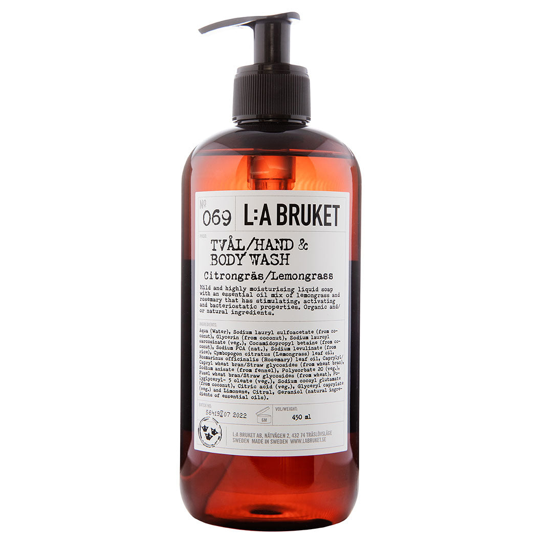 No. 069 Hand & Body Wash Lemongrass 450 ml