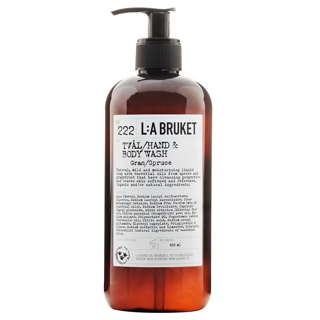 222 Hand & Body Wash Spruce na