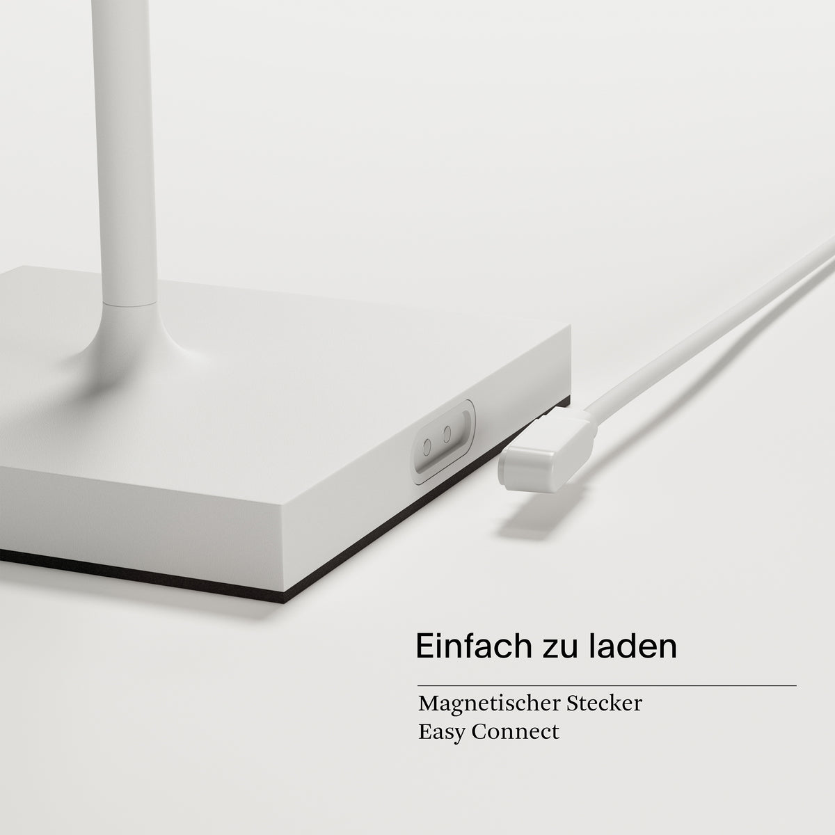 Tischleuchte NUINDIE Doppelpack - 2x Dimmbare LED Akku-Tischleuchte In- & Outdoor, 38 cm, Schneeweiß schneeweiß