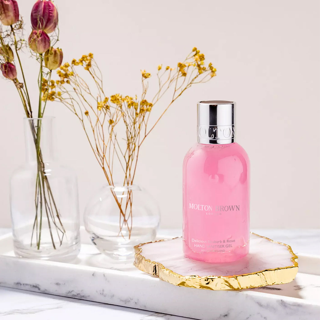 Delicious Rhubarb & Rose Hand Sanitiser Gel 100ml