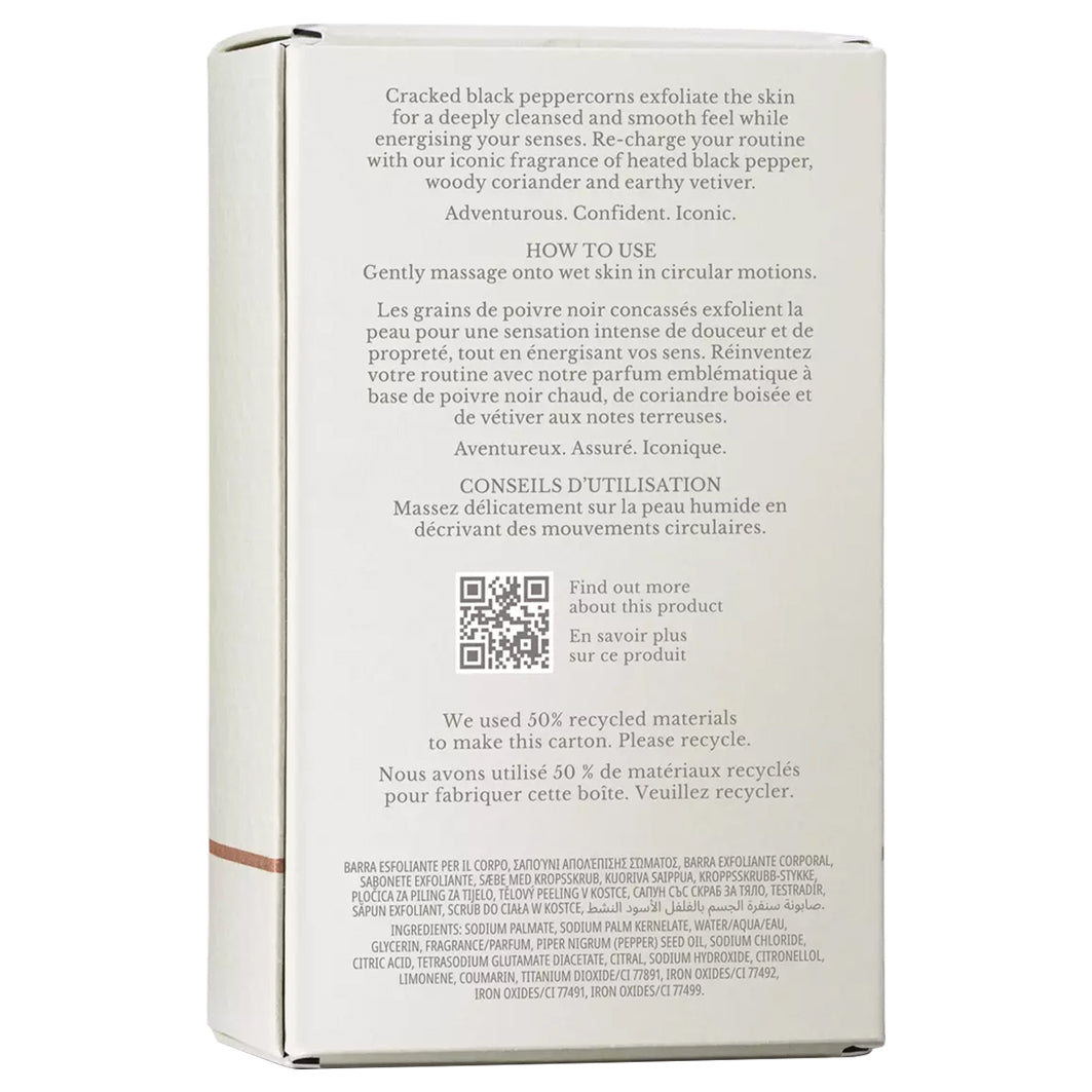 Re-charge Black Pepper Bodyscrub Bar 250gr
