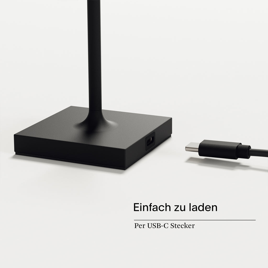 SIGOR NUINDIE Pocket Akku-Tischleuchte Nachtschwarz Nachtschwarz