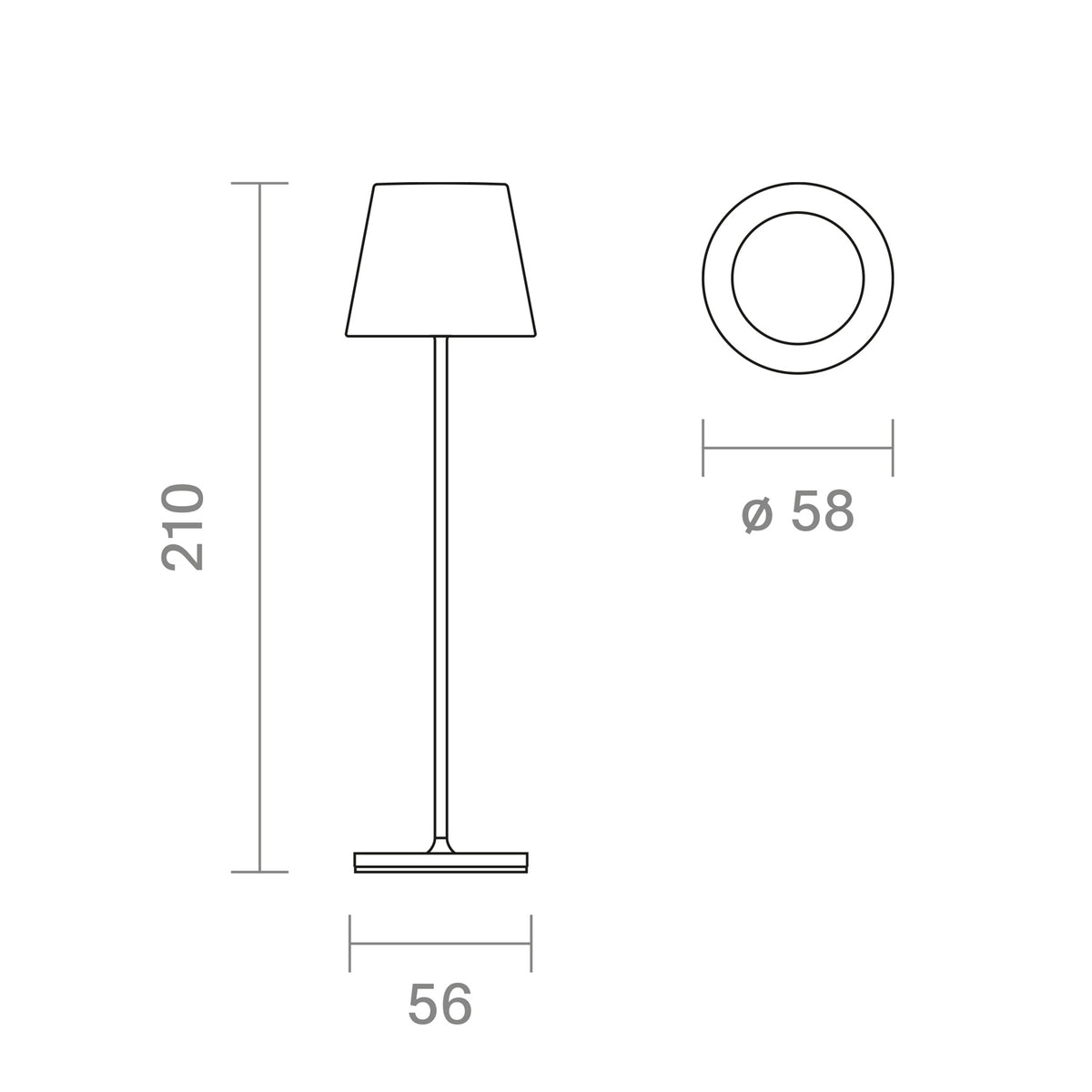 SIGOR NUINDIE Pocket Akku-Tischleuchte Nachtschwarz Nachtschwarz
