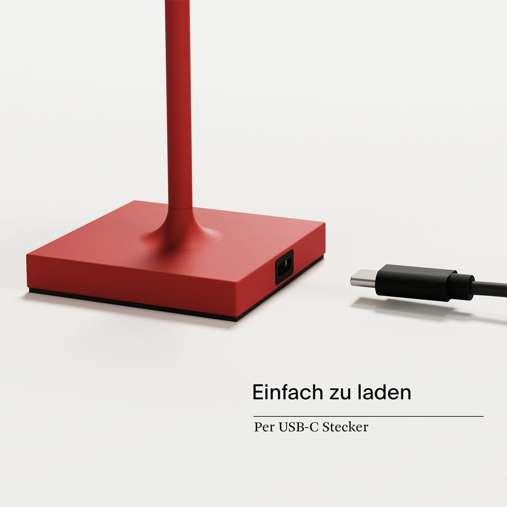 SIGOR NUINDIE Pocket Akku-Tischleuchte Feuerrot Feuerrot