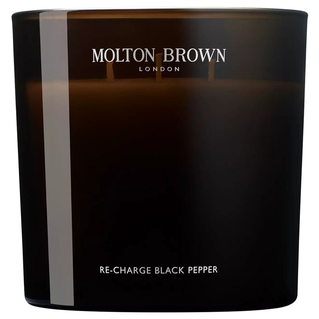 Re-Charge Black Pepper Luxury Scented Candle (Triple Wick) dunkelbraun
