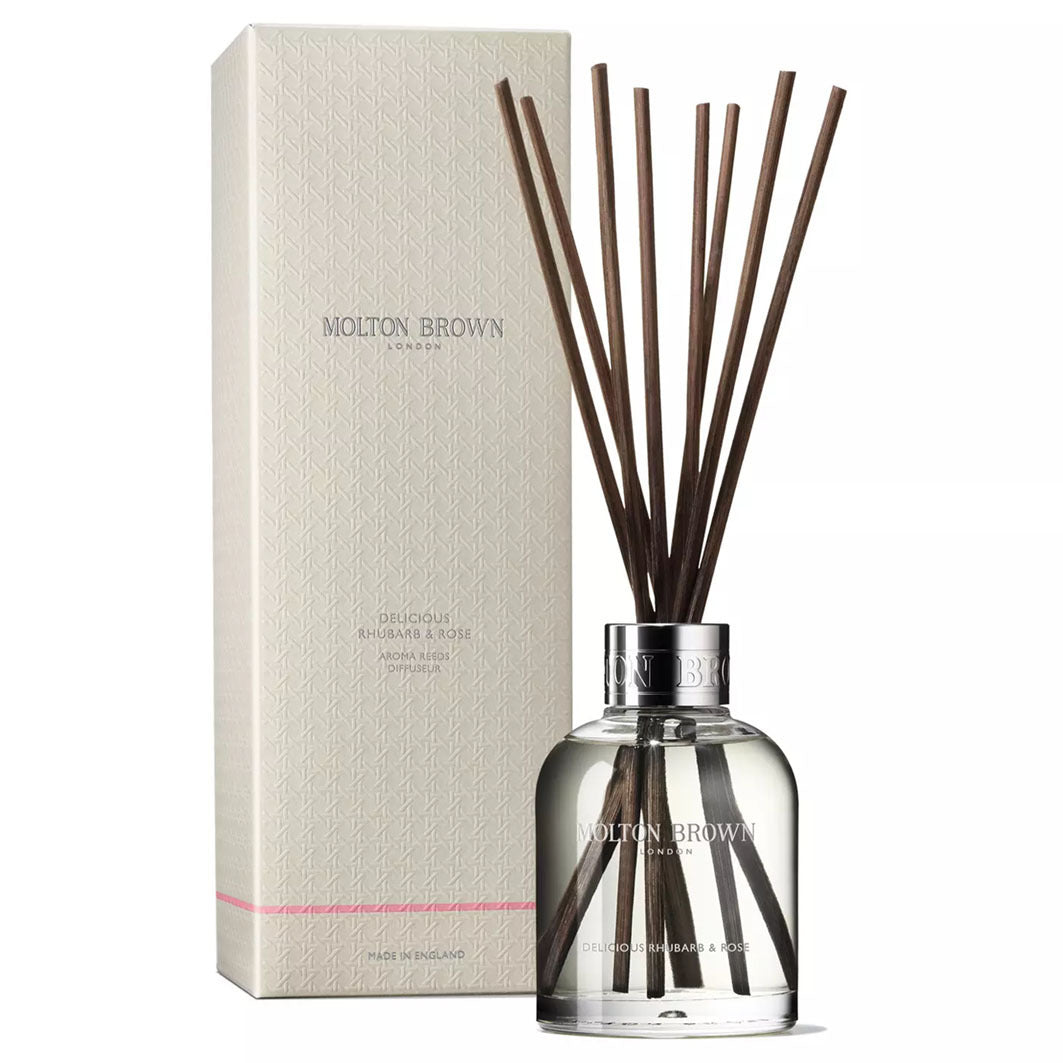 Delicious Rhubarb & Rose Aroma Reeds transparent/dunkelbraun