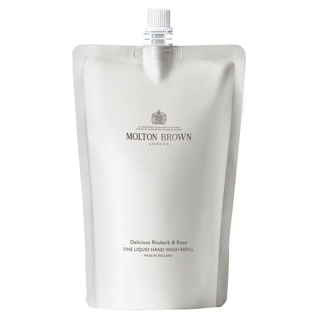 Delicious Rhubarb & Rose Fine Liquid Hand Wash Refill deckweiß