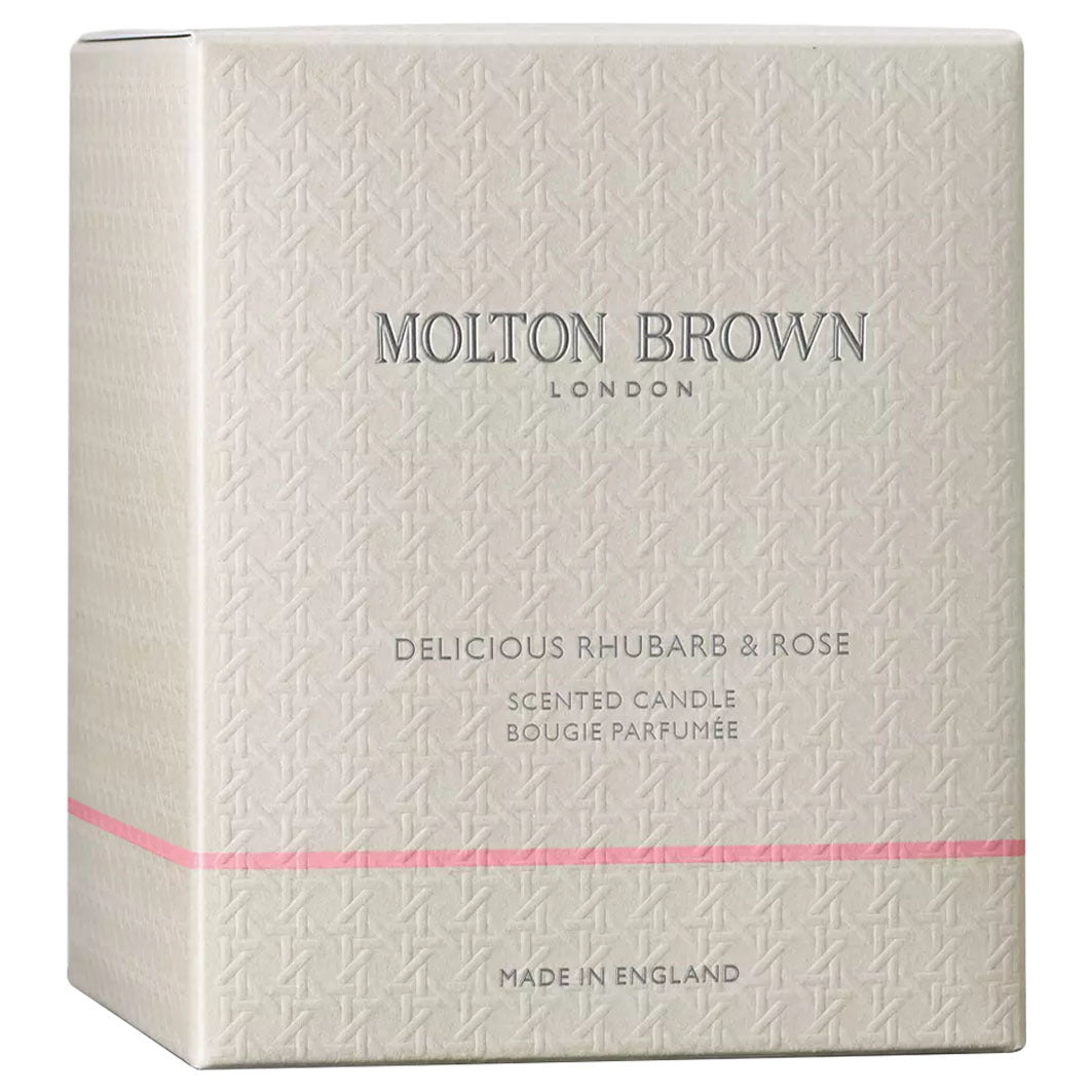 Delicious Rhubarb & Rose Signature Scented Candle (Single Wick) dunkelbraun