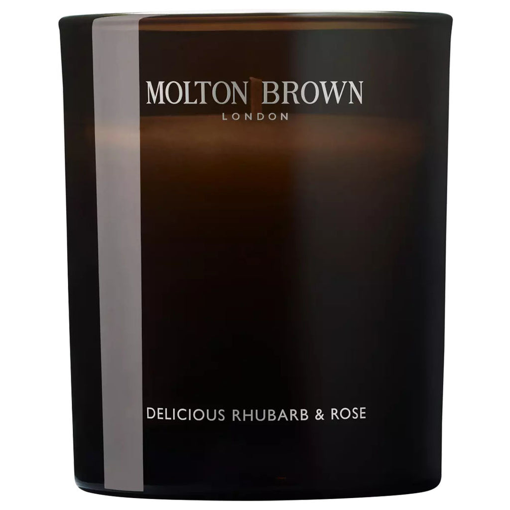 Delicious Rhubarb & Rose Signature Scented Candle (Single Wick) dunkelbraun