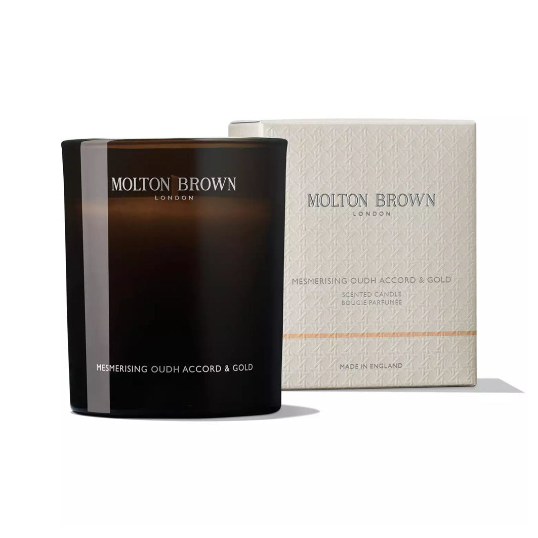 Mesmerising Oudh Accord & Gold Signature Scented Candle (Single Wick) dunkelbraun