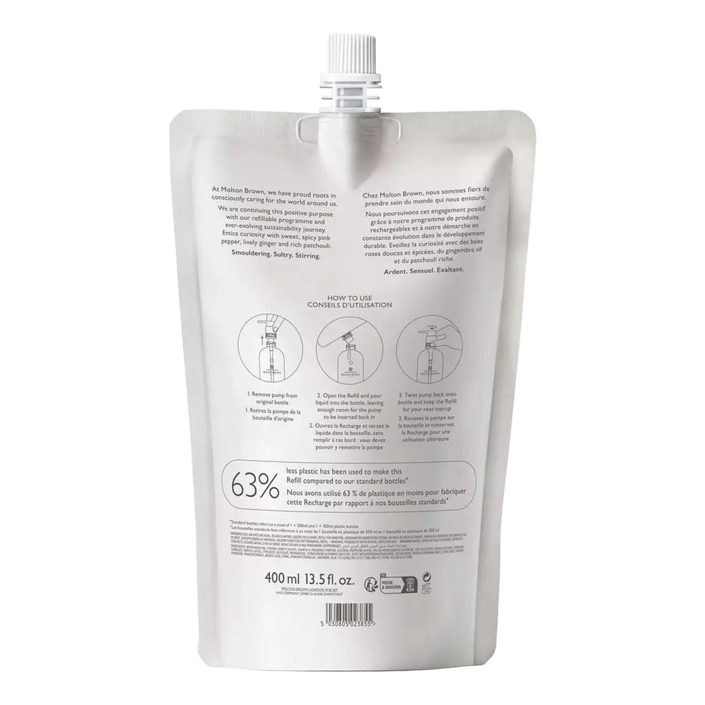 Fiery Pink Pepper Fine Liquid Hand Wash Refill deckweiß