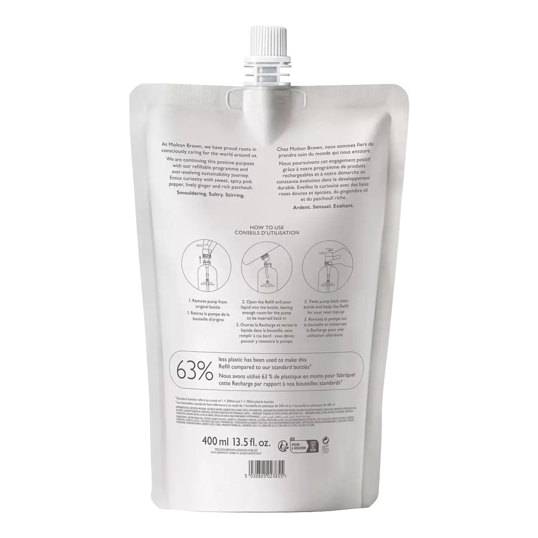 Fiery Pink Pepper Fine Liquid Hand Wash Refill deckweiß