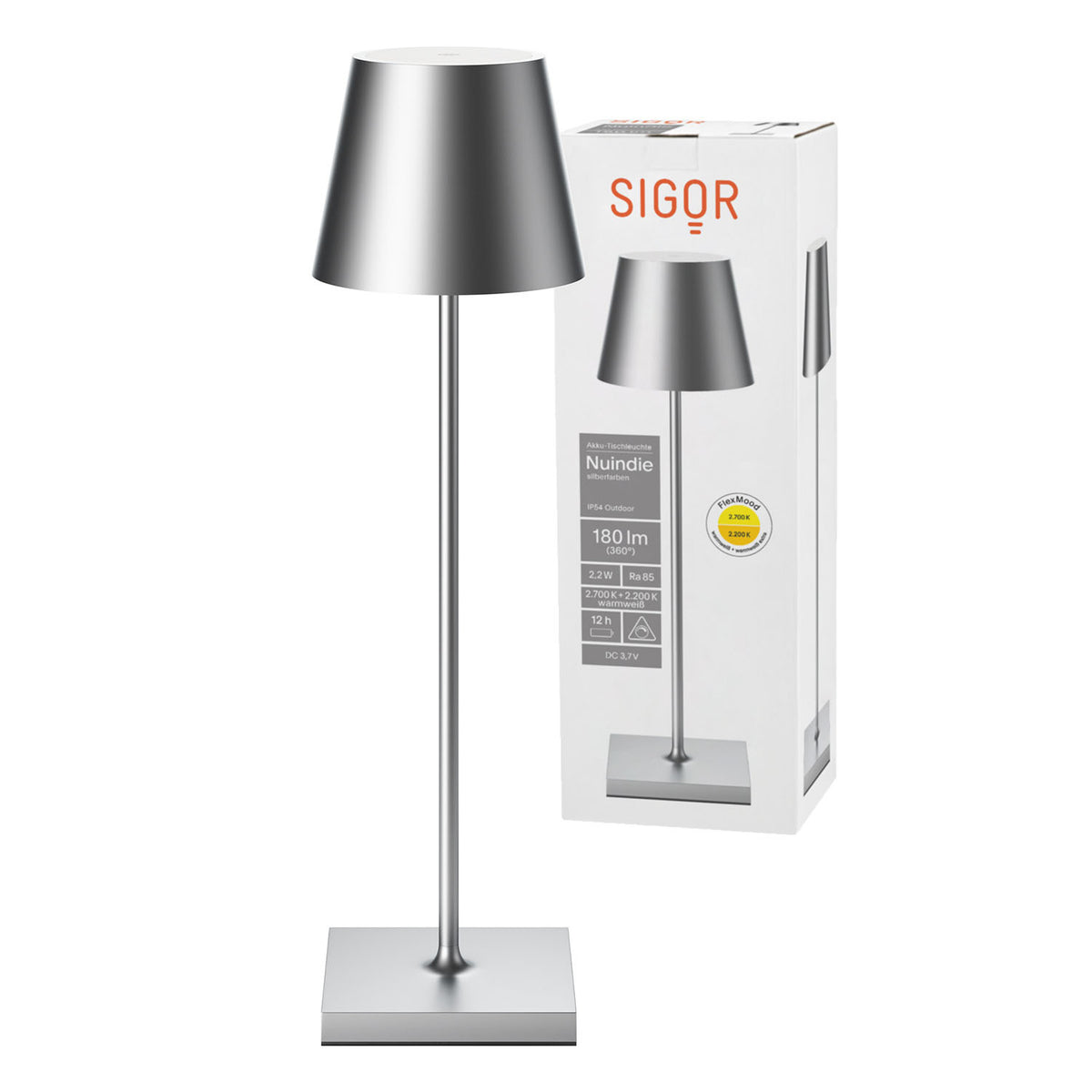 NUINDIE silberfarben