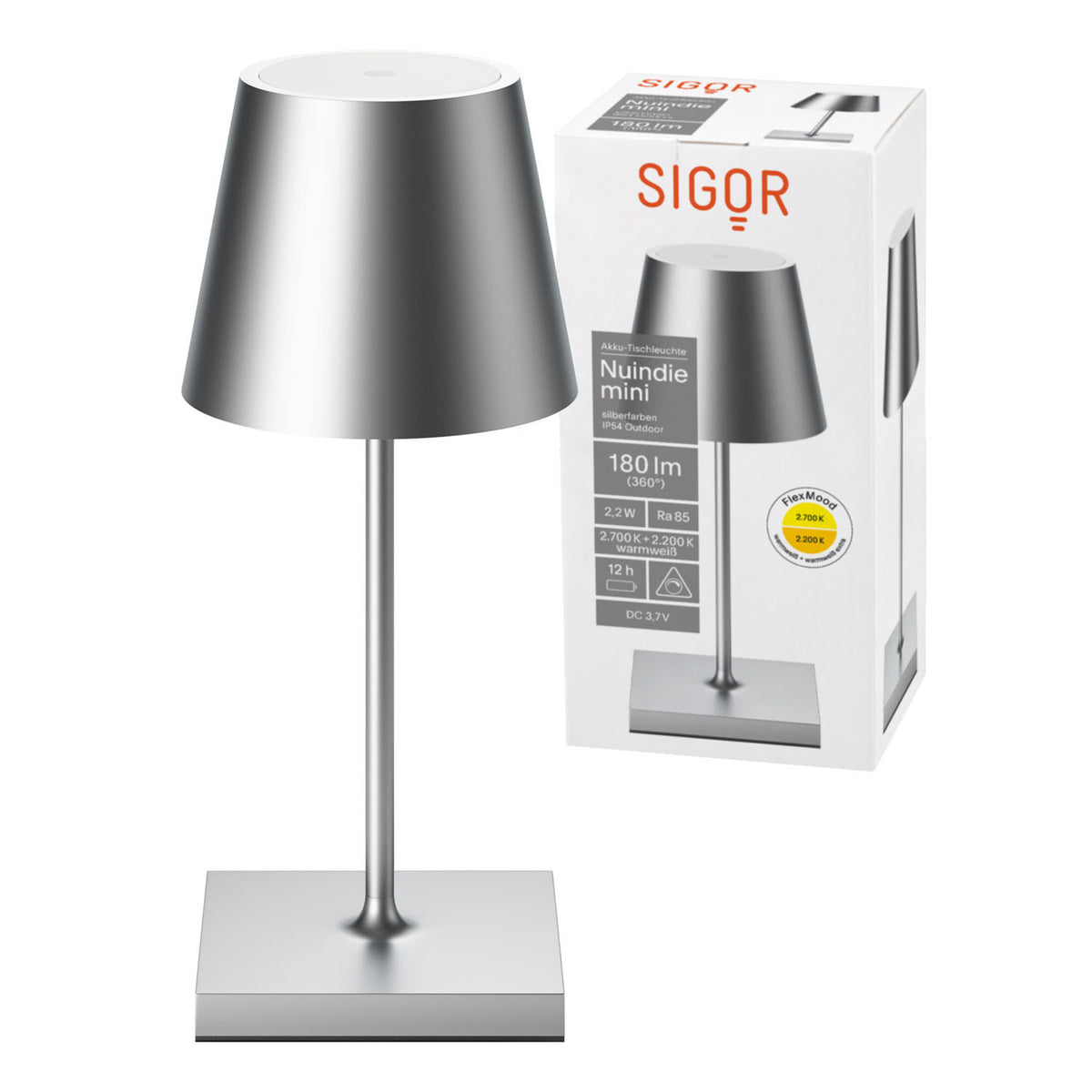 NUINDIE mini silberfarben