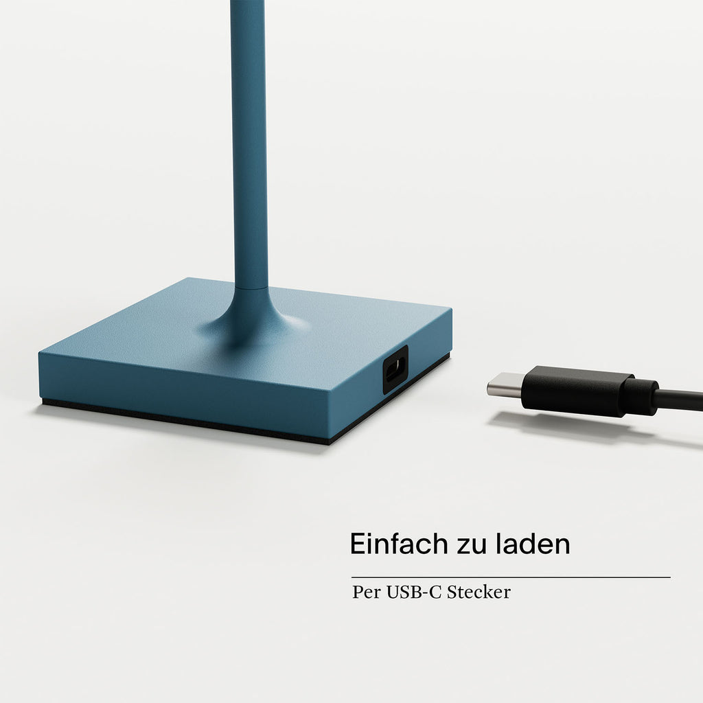 SIGOR NUINDIE Pocket Akku-Tischleuchte Delphinblau delfinblau