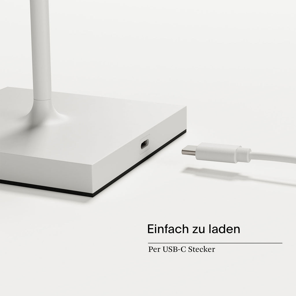 Doppelpack Nuindie Tischleuchte schneeweiß