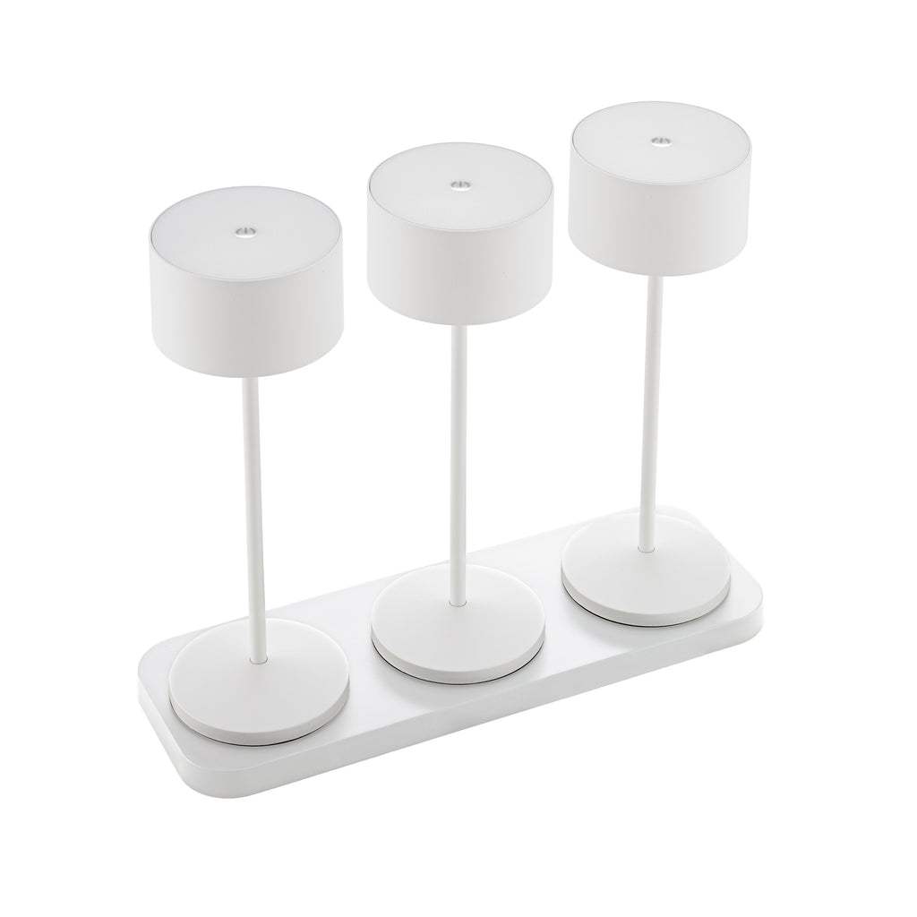 Veluna 3er Set mit Multicharger schneeweiß