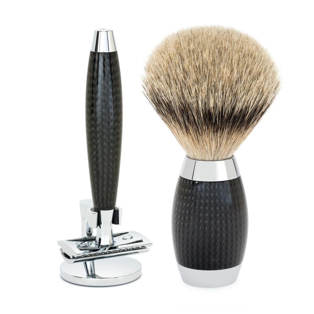 3-tlg. Rasier-Set - EDITION carbon