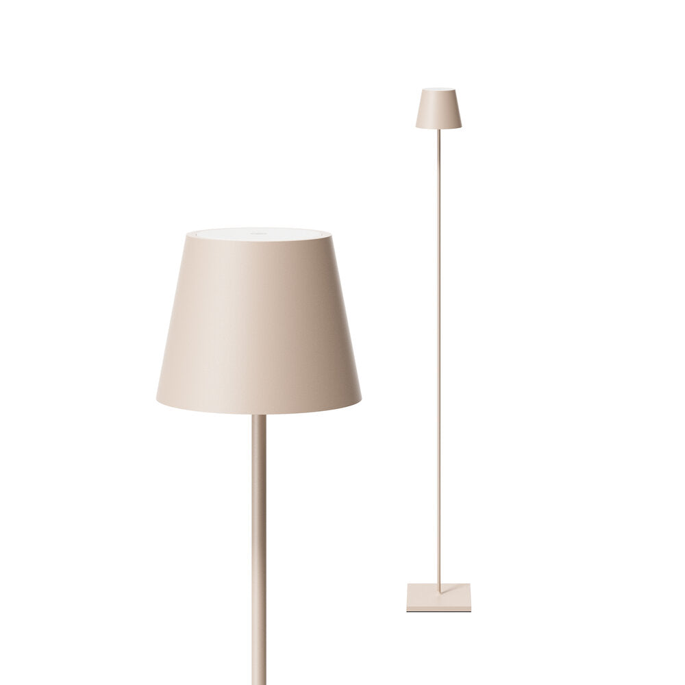 Nuindie Akku-Stehleuchte USB-C 1200mm dünenbeige dünenbeige