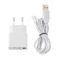 Nuindie Easy-Connect Ladekabel weiß 120cm inkl. Netzteil weiß