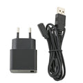 Nuindie Easy-Connect Ladekabel schwarz 120cm inkl. Netzteil schwarz
